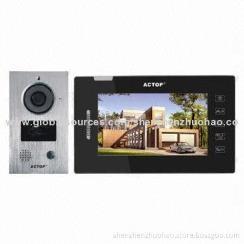 7-inch Touch Audio/Video Door-phone System for Villas with memory